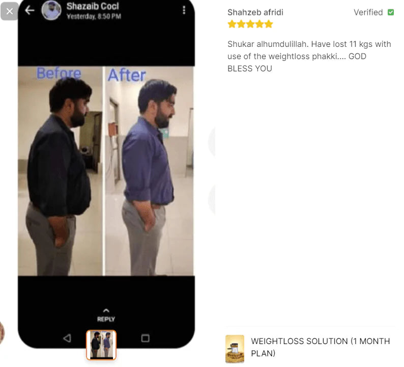 Weight Loss Solution By Dr Rubina Fawad (1 Month Plan)