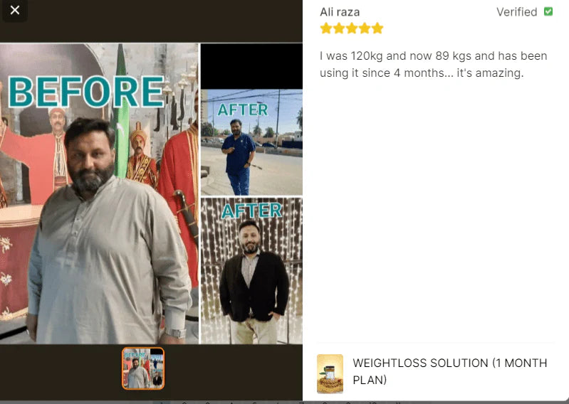 Weight Loss Solution By Dr Rubina Fawad (1 Month Plan)